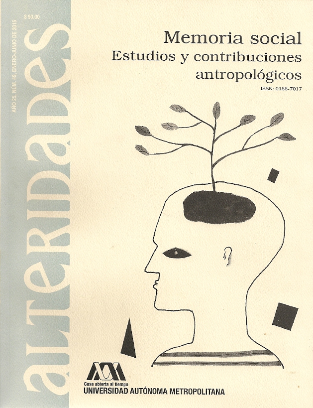 Memoria social. Estudios y contribuciones antropológicos
